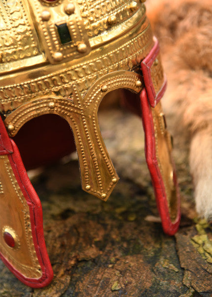 Attischer Helm aus Messing mit Haarbusch, ca. 300 v. Chr.