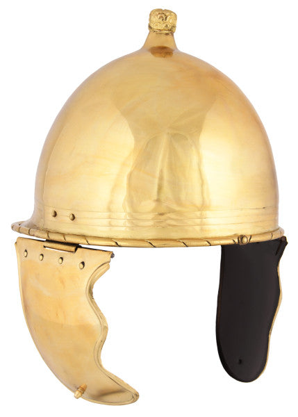 Attischer Helm aus Messing mit Haarbusch, ca. 300 v. Chr.