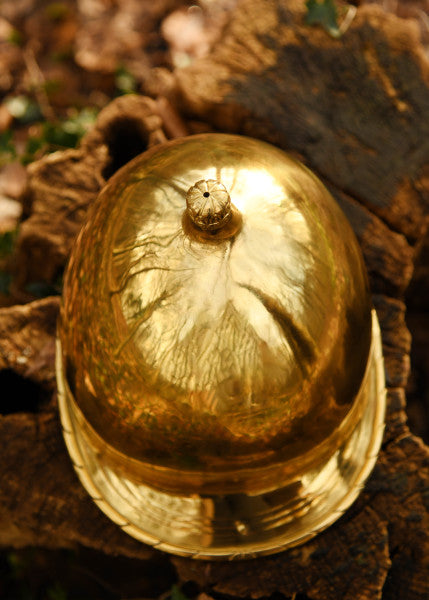 Attischer Helm aus Messing mit Haarbusch, ca. 300 v. Chr.
