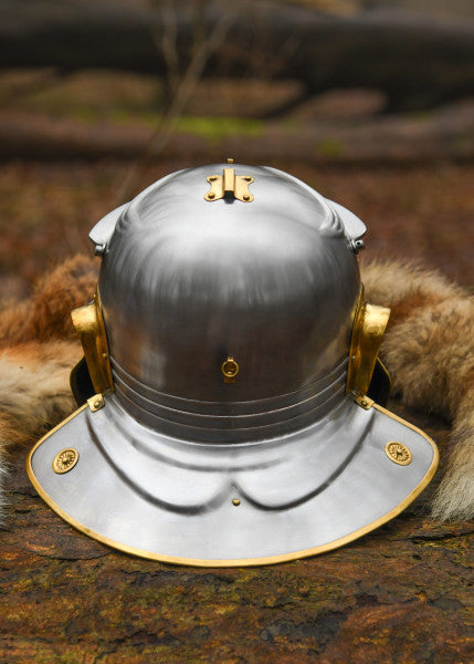 Attischer Helm aus Messing mit Haarbusch, ca. 300 v. Chr.