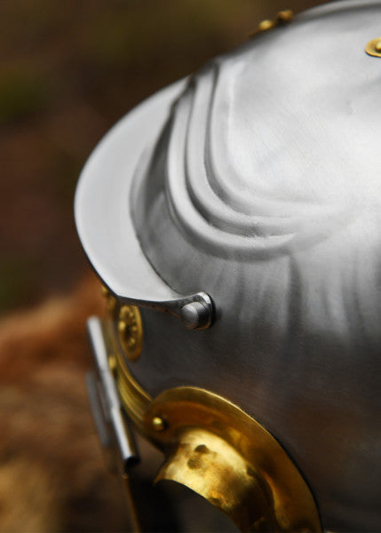 Attischer Helm aus Messing mit Haarbusch, ca. 300 v. Chr.