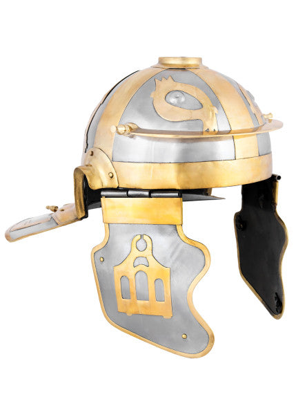 Attischer Helm aus Messing mit Haarbusch, ca. 300 v. Chr.