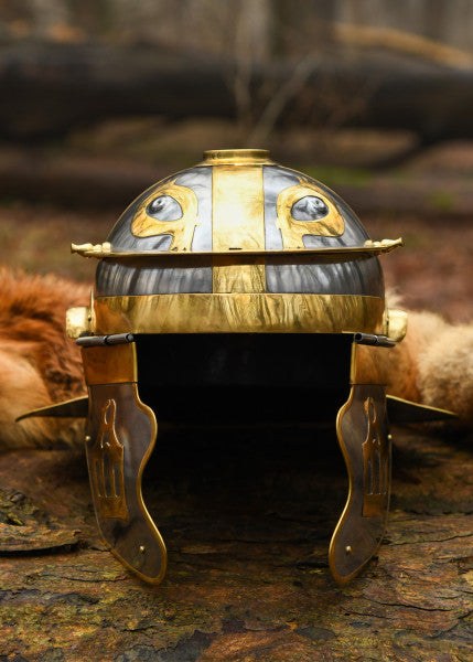 Attischer Helm aus Messing mit Haarbusch, ca. 300 v. Chr.
