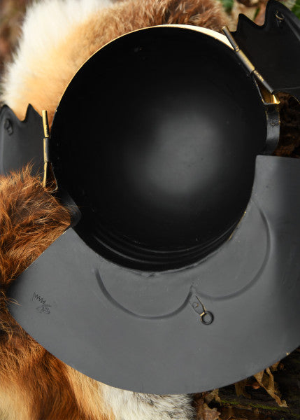 Attischer Helm aus Messing mit Haarbusch, ca. 300 v. Chr.
