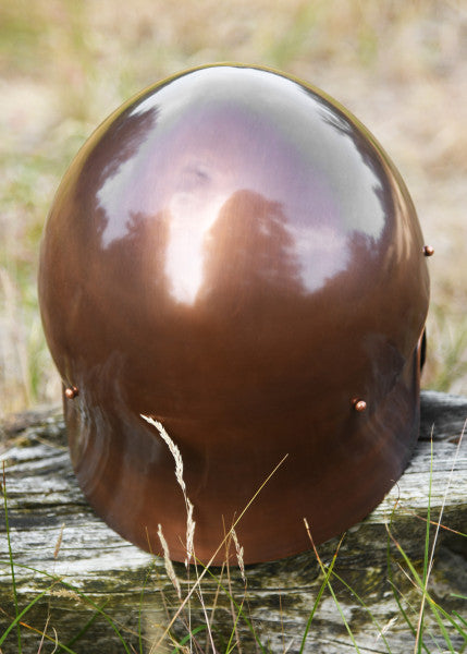 Italisch-korinthischer Helm, Stahl mit antiker Finitur