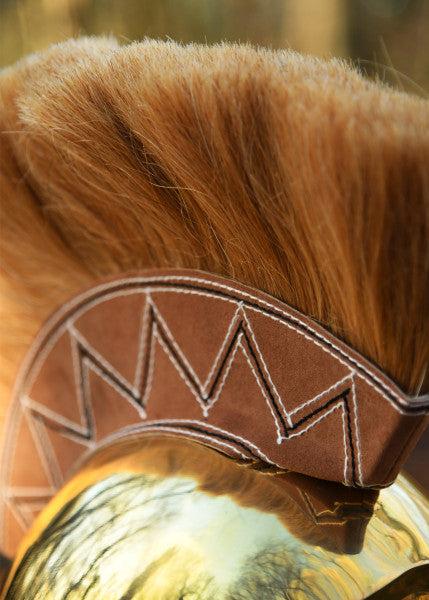 Italienisch-Korinthischer Helm mit Helmbusch, Messing 1,3 mm
