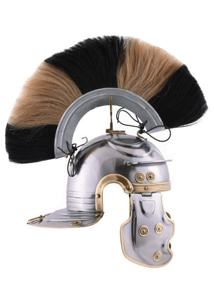 Casque romain Imperial Gallic -G- Weisenau en acier avec touffe de casque