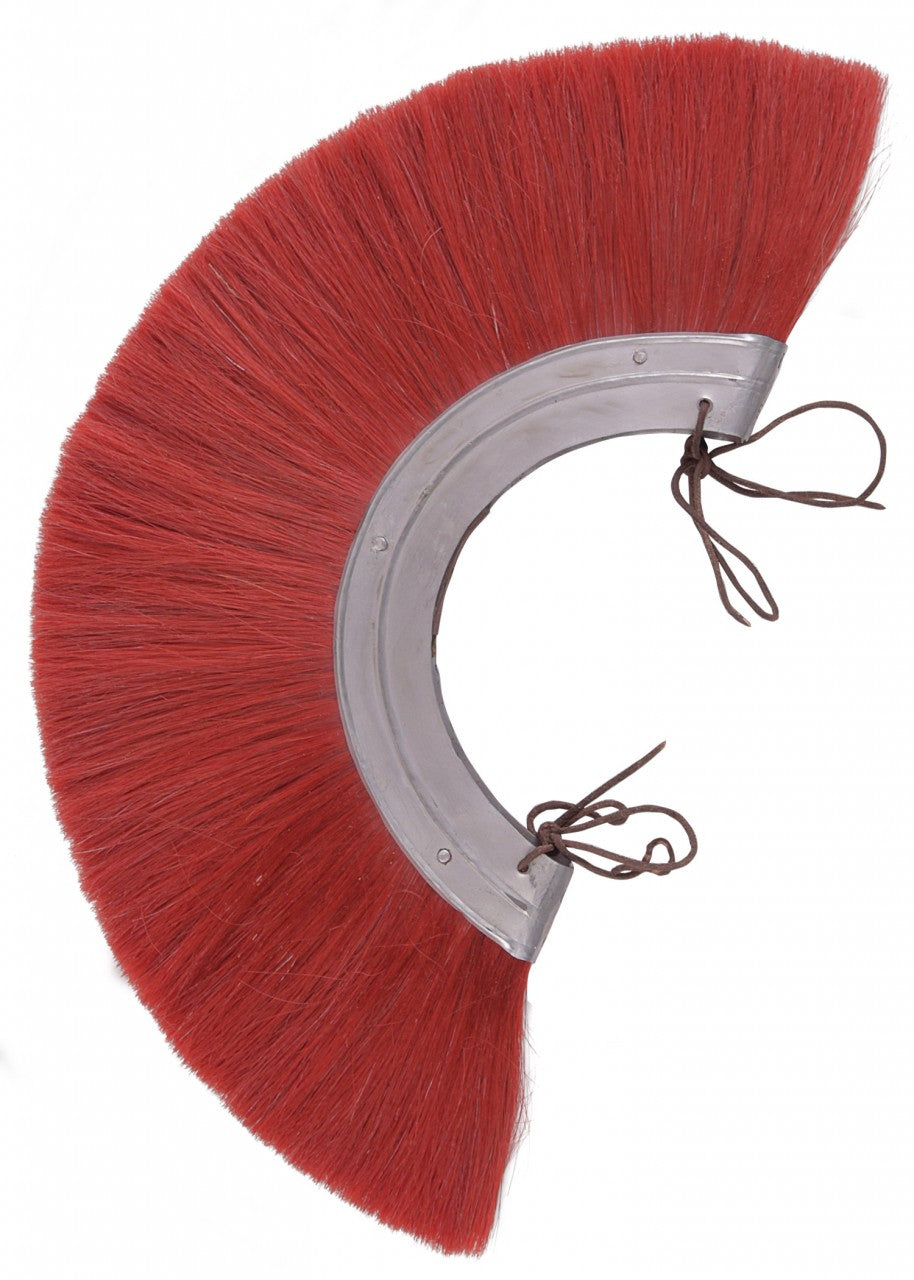 Cimier rouge en crin pour casque romain