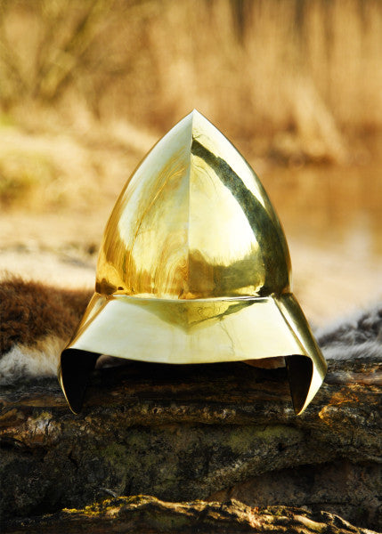 Böotischer Helm aus Messing – Griechischer Helm des 4. Jahrhunderts v. Chr.