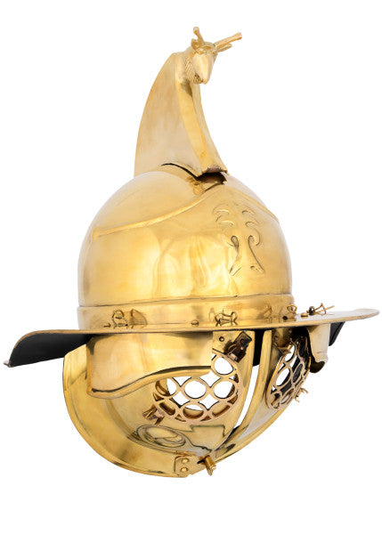 Attischer Helm aus Messing mit Haarbusch, ca. 300 v. Chr.