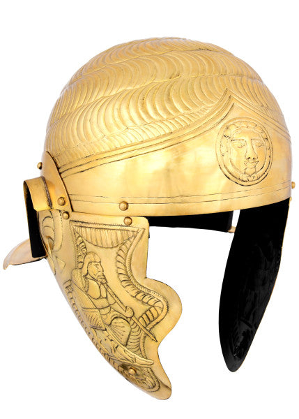 Attischer Helm aus Messing mit Haarbusch, ca. 300 v. Chr.