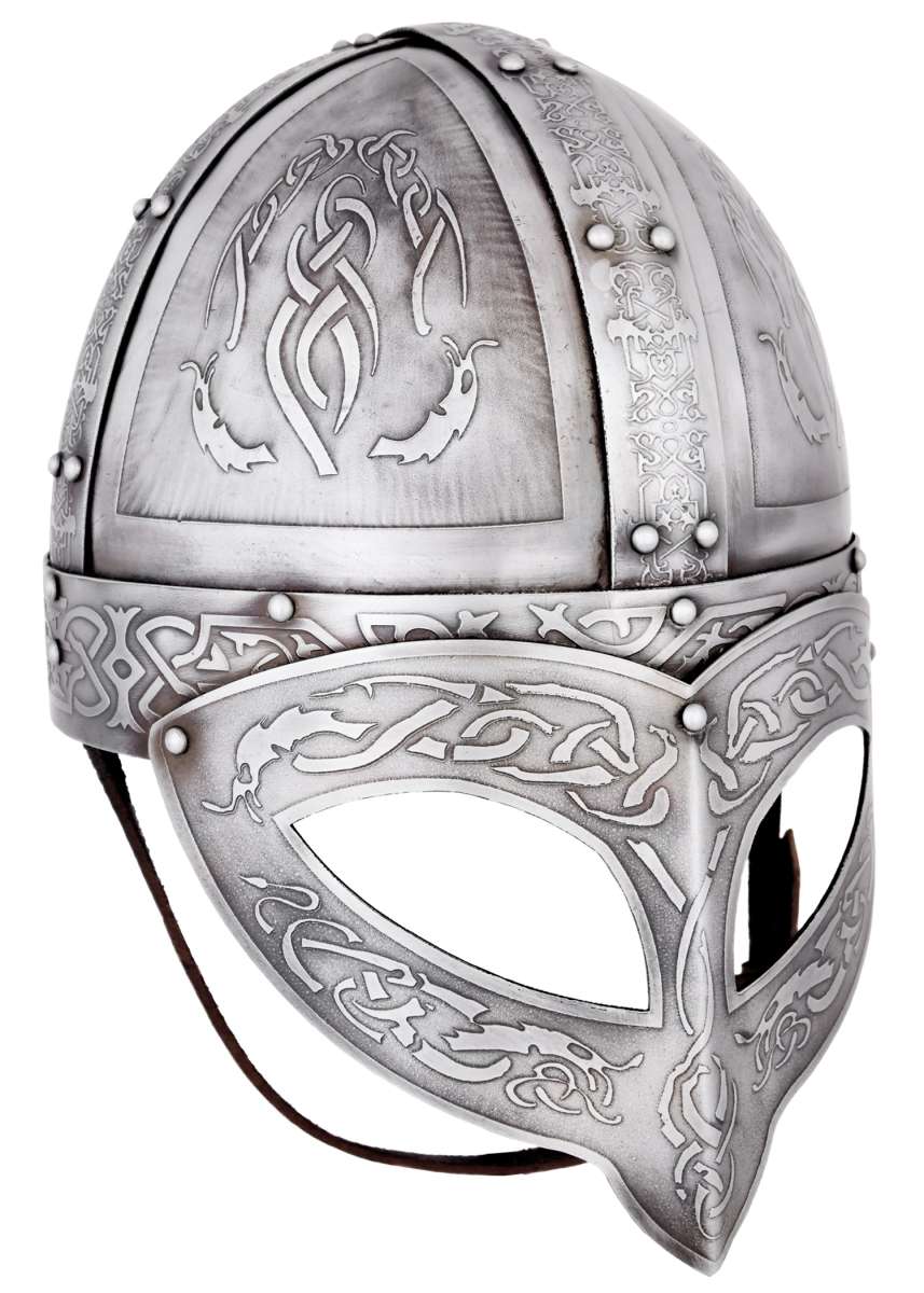 Casque viking à lunettes avec doublure en cuir – Xe siècle – Acier 1,6 mm
