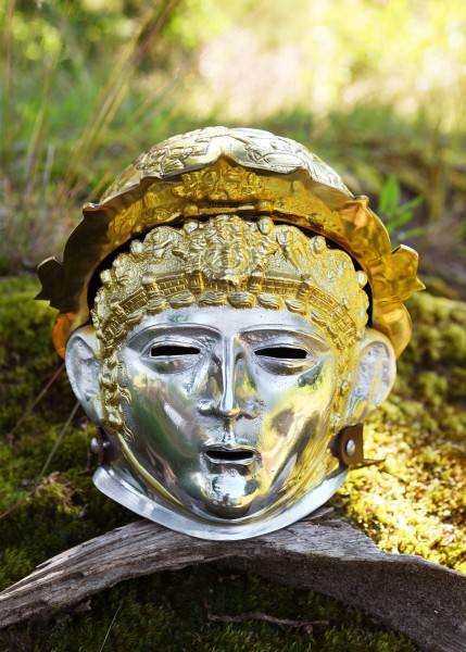 Ribchester casque de cavalerie, laiton et acier