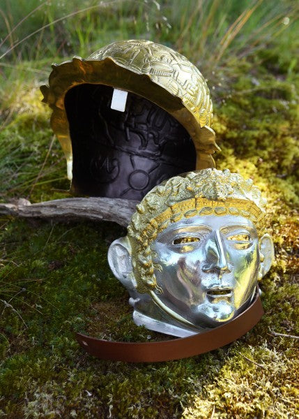 Ribchester casque de cavalerie, laiton et acier