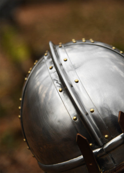 Attischer Helm aus Messing mit Haarbusch, ca. 300 v. Chr.