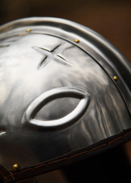 Attischer Helm aus Messing mit Haarbusch, ca. 300 v. Chr.