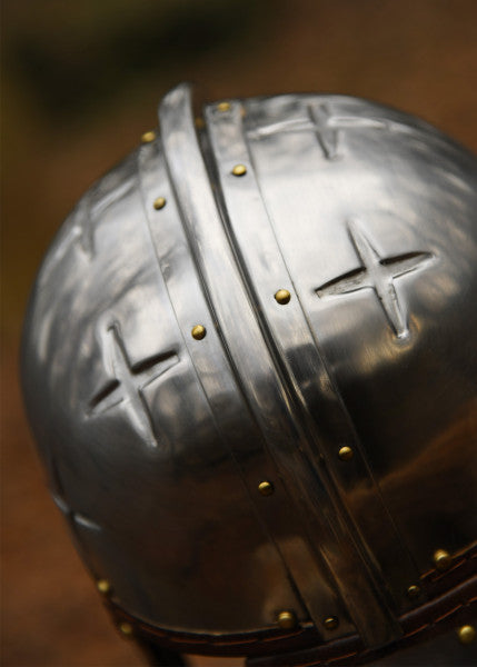 Attischer Helm aus Messing mit Haarbusch, ca. 300 v. Chr.