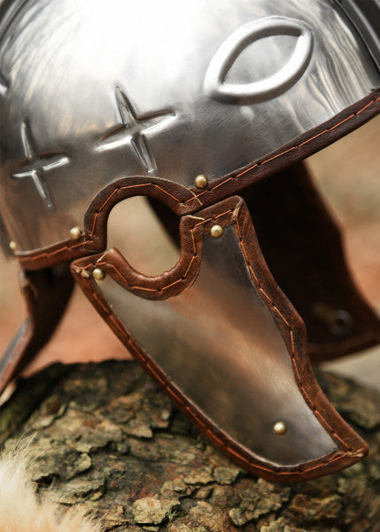 Attischer Helm aus Messing mit Haarbusch, ca. 300 v. Chr.