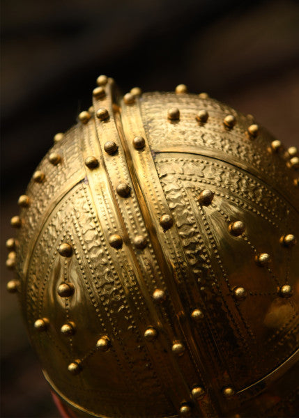 Attischer Helm aus Messing mit Haarbusch, ca. 300 v. Chr.