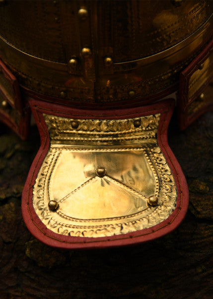 Attischer Helm aus Messing mit Haarbusch, ca. 300 v. Chr.