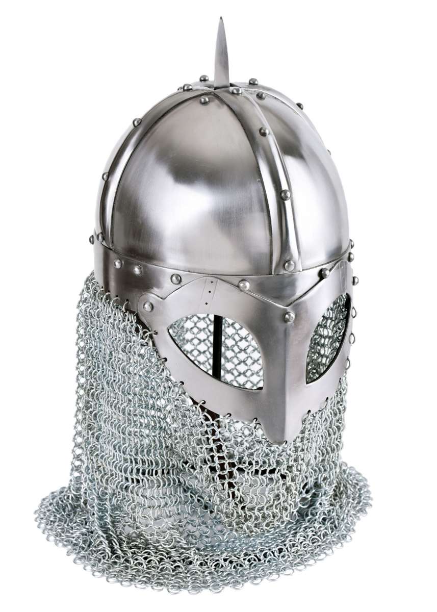 Casque à lunettes viking, avec lunette en chaîne, acier 2 mm