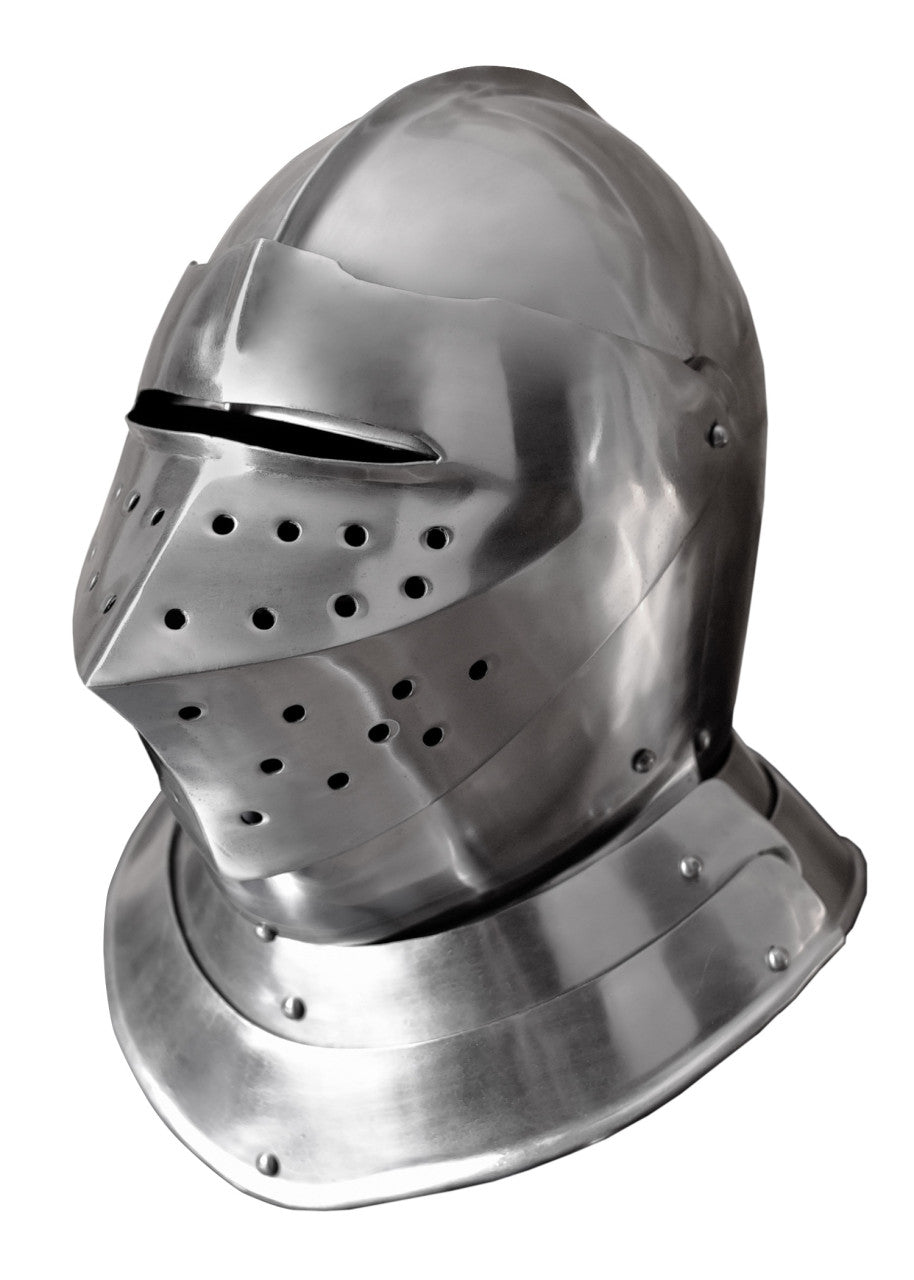 Casque fermé de style anglais du XVIe siècle à visière