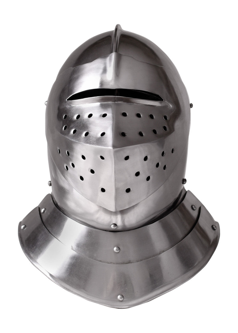 Casque fermé de style anglais du XVIe siècle à visière