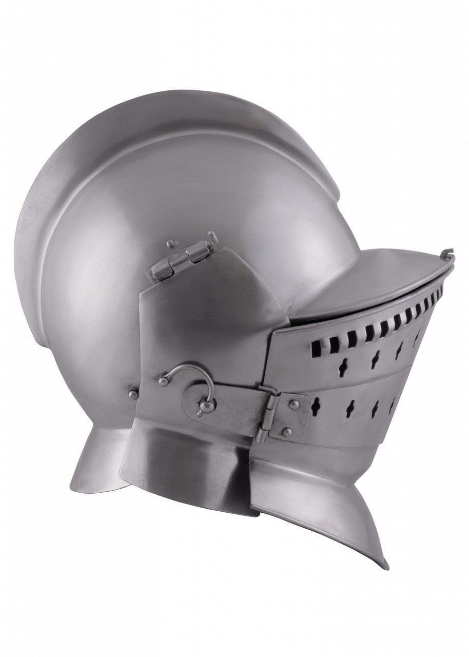 Bourguignotte 3 pièces en acier 2 mm pour combat