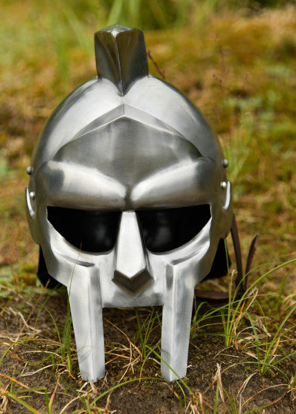 Casque de gladiateur Maximus en acier, sans épines