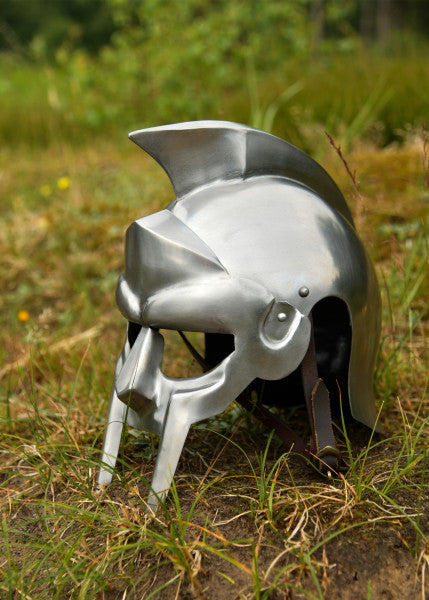 Casque de gladiateur Maximus en acier, sans épines