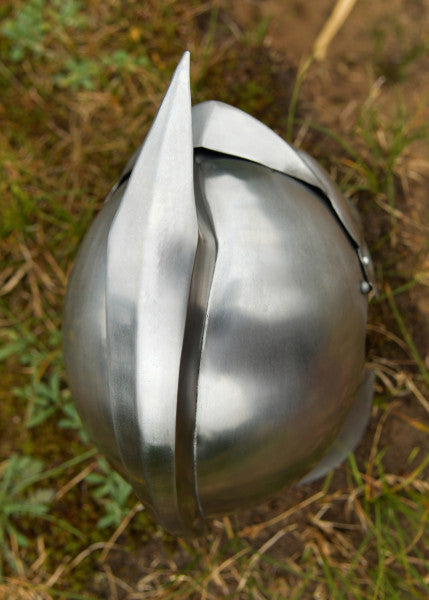 Casque de gladiateur Maximus en acier, sans épines