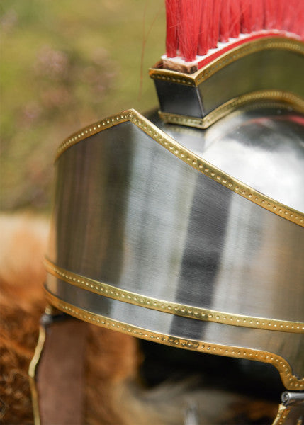 Attischer Helm mit Haarbusch, Stahl 1,6 mm