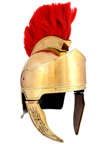 Attischer Helm aus Messing mit Haarbusch, ca. 300 v. Chr.