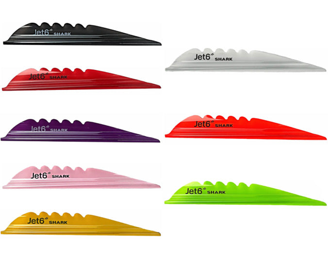 Plumes Jet6 Archery Vane Shark 4.0 pouces