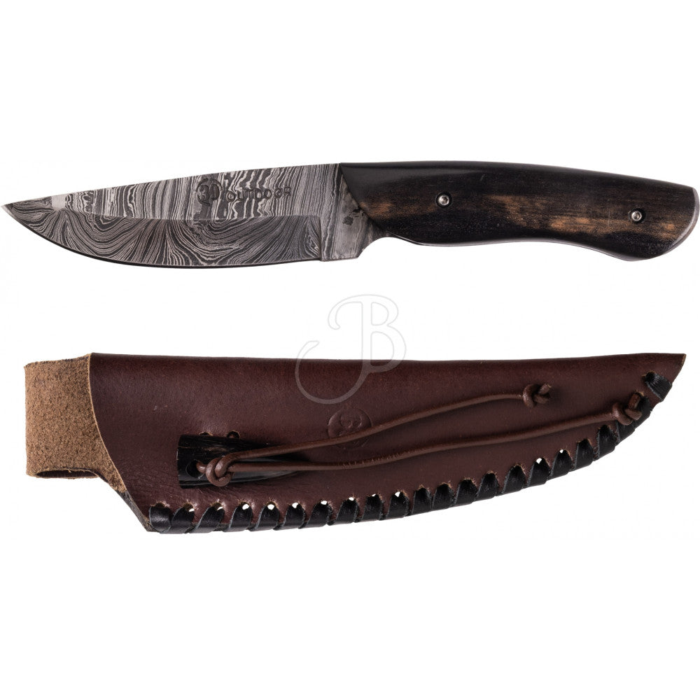 Couteau 39Outdoor MD Wood H. Damast - Vue 2 - Archery Connect