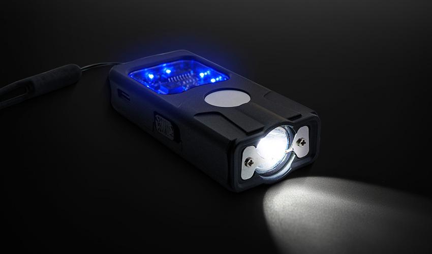 Shocker Mini TW-2301 à LEDs Bleues 4 000 000V avec dragonne