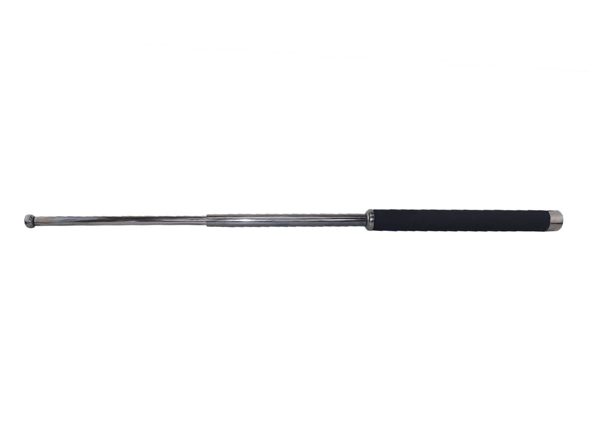 Matraque Téléscopique Acier Grip Mousse 26 pouces Noir chrome