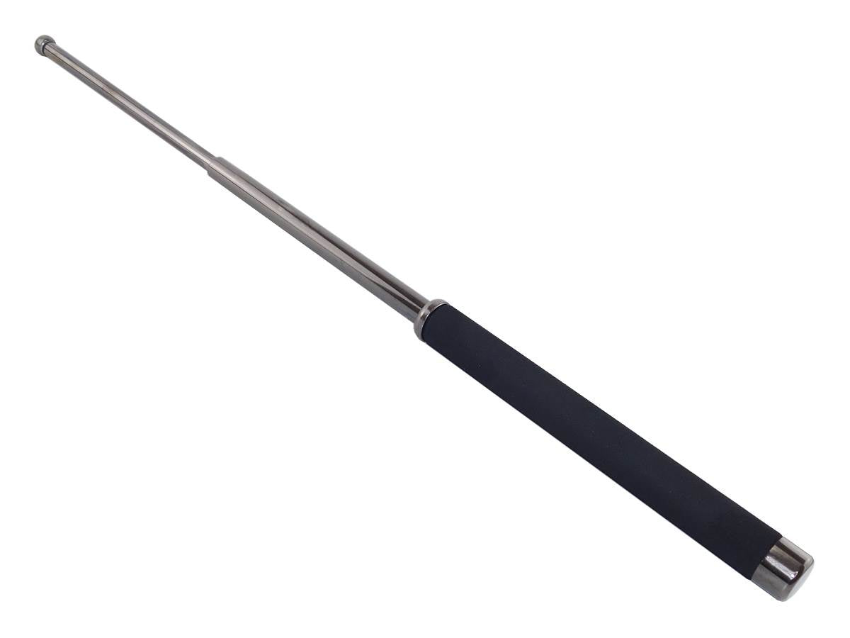 Matraque Téléscopique Acier Grip Mousse 26 pouces Noir chrome