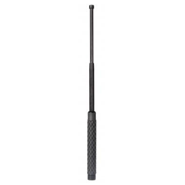Matraque Téléscopique Acier Grip Caoutchouc 21 pouces Noir avec étui