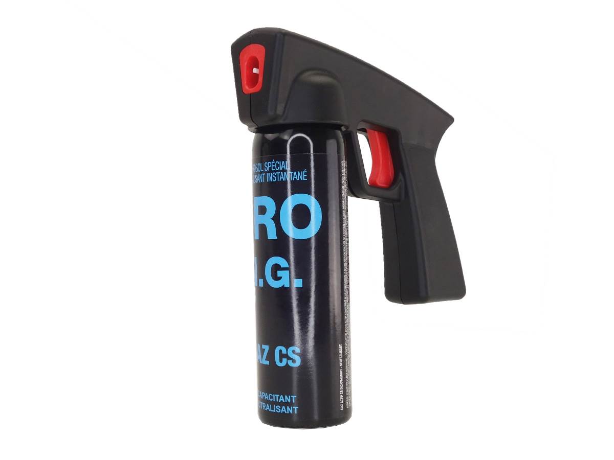 Aérosol de Défense Gaz 100ML CS Poignée NG - Vue 3 - Archery Connect