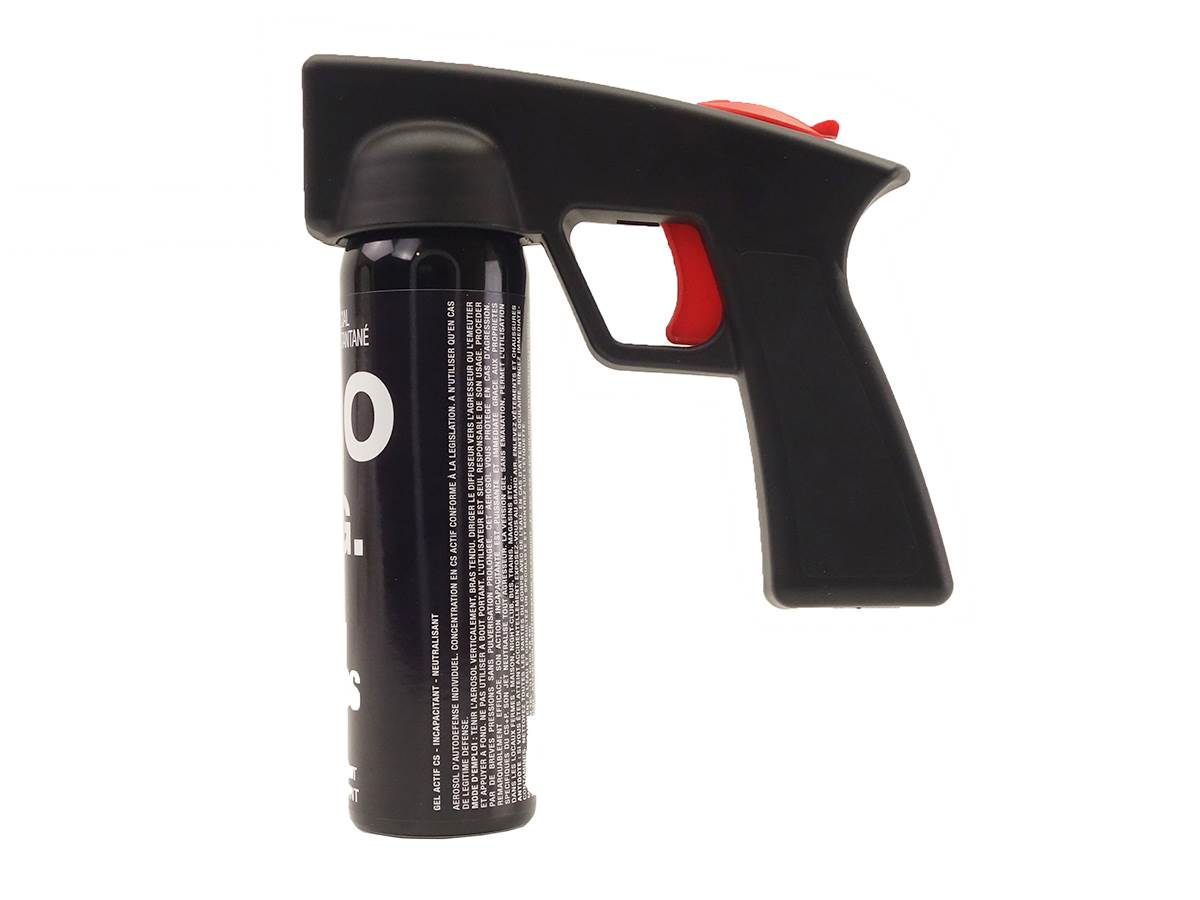 Aérosol de défense GEL 100ML CS Poignée NG (15sec 6m)