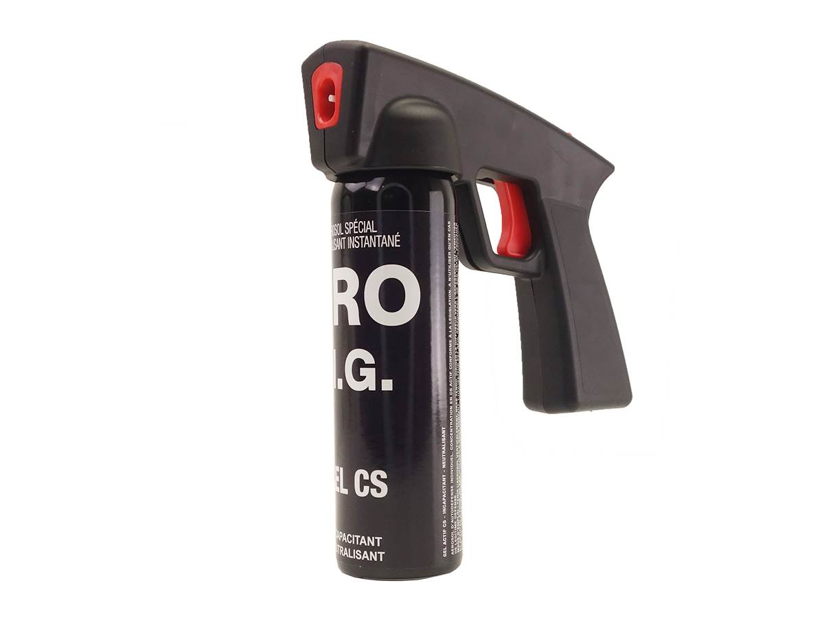 Aérosol de défense GEL 100ML CS Poignée NG (15sec 6m)
