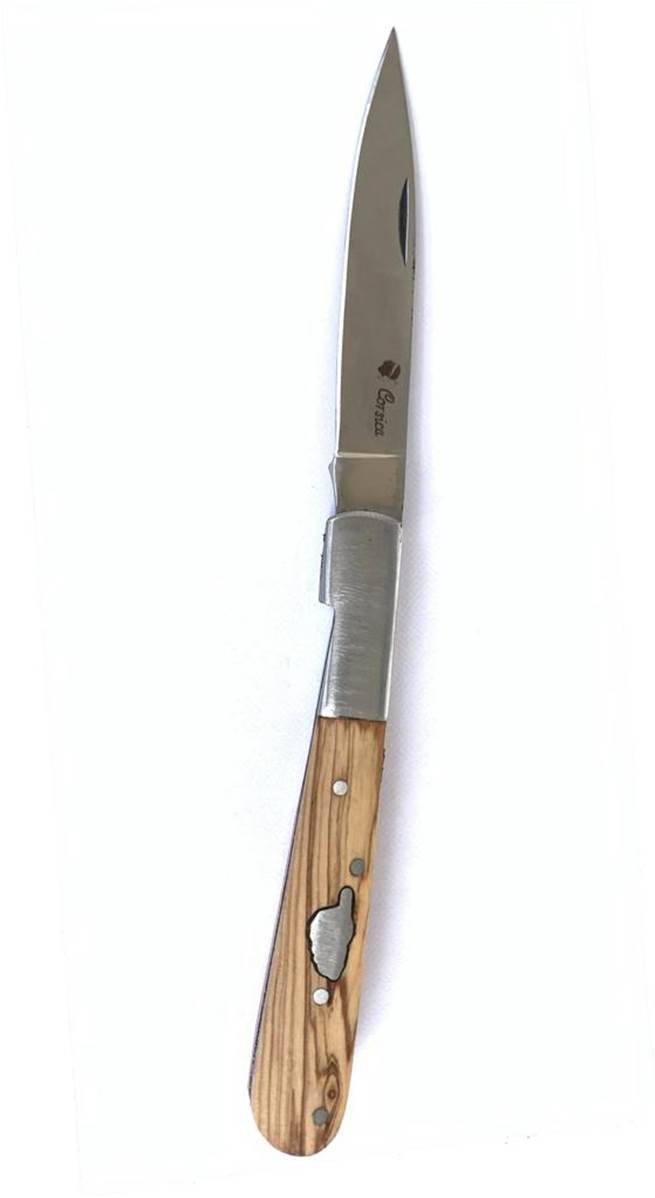 Couteau Pliant Vendetta Corsica Métal Bois Lame 9cm - Vue 2 - Archery Connect