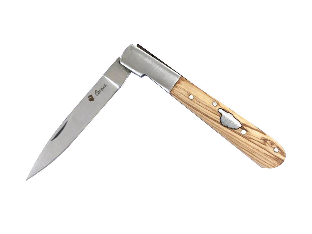 Couteau Pliant Vendetta Corsica Métal Bois Lame 9cm - Vue 3 - Archery Connect