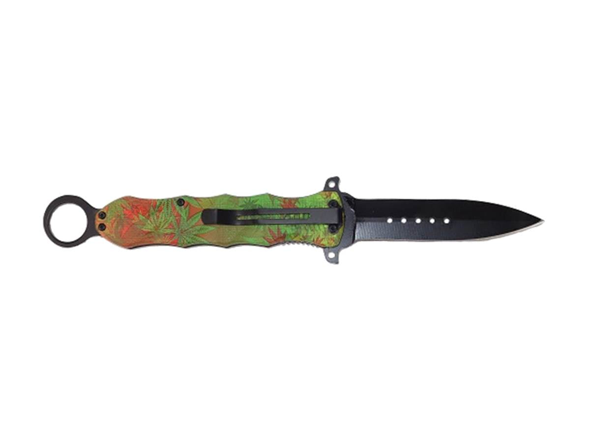 Couteau Foliage Fluo Lame 10cm Clip Ceinture - Vue 2 - Archery Connect