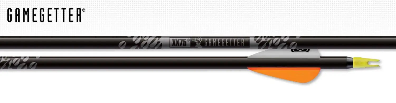 Tubes Easton Shaft Aluminium XX75 Black Gamegetter - Archery Connect