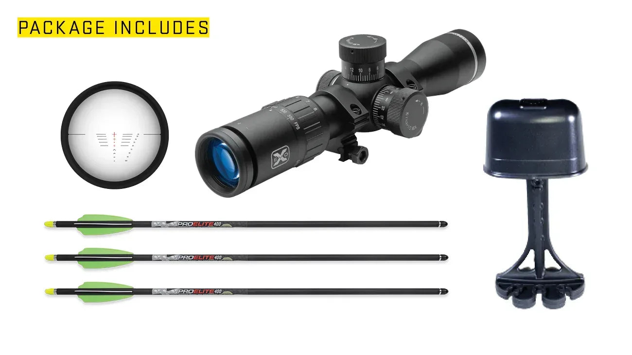 Arbalète à poulies TenPoint Stealth 450 ACUslide EVO-XElite Camo Scope - Archery Connect