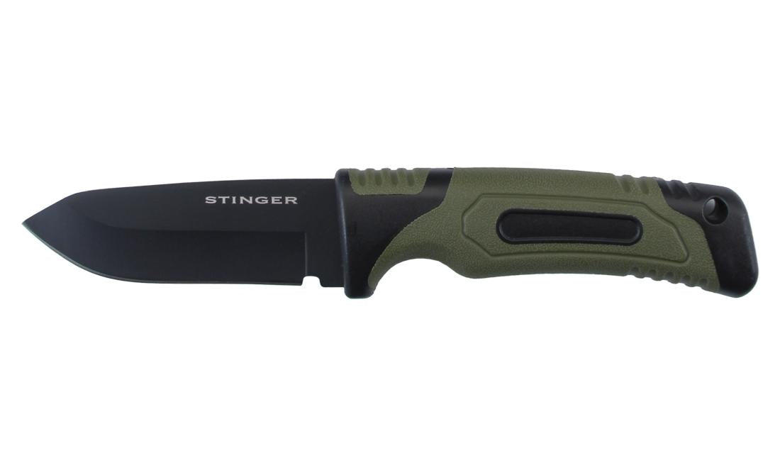 Couteau Lame Fixe Stinger Mistral ST1 8cm avec Étui - Archery Connect