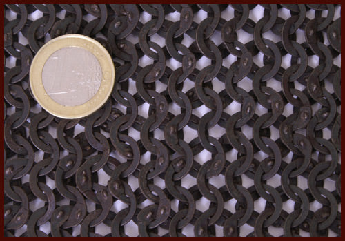 Chausses de mailles FRW à anneaux plats et rivets en coin, la paire