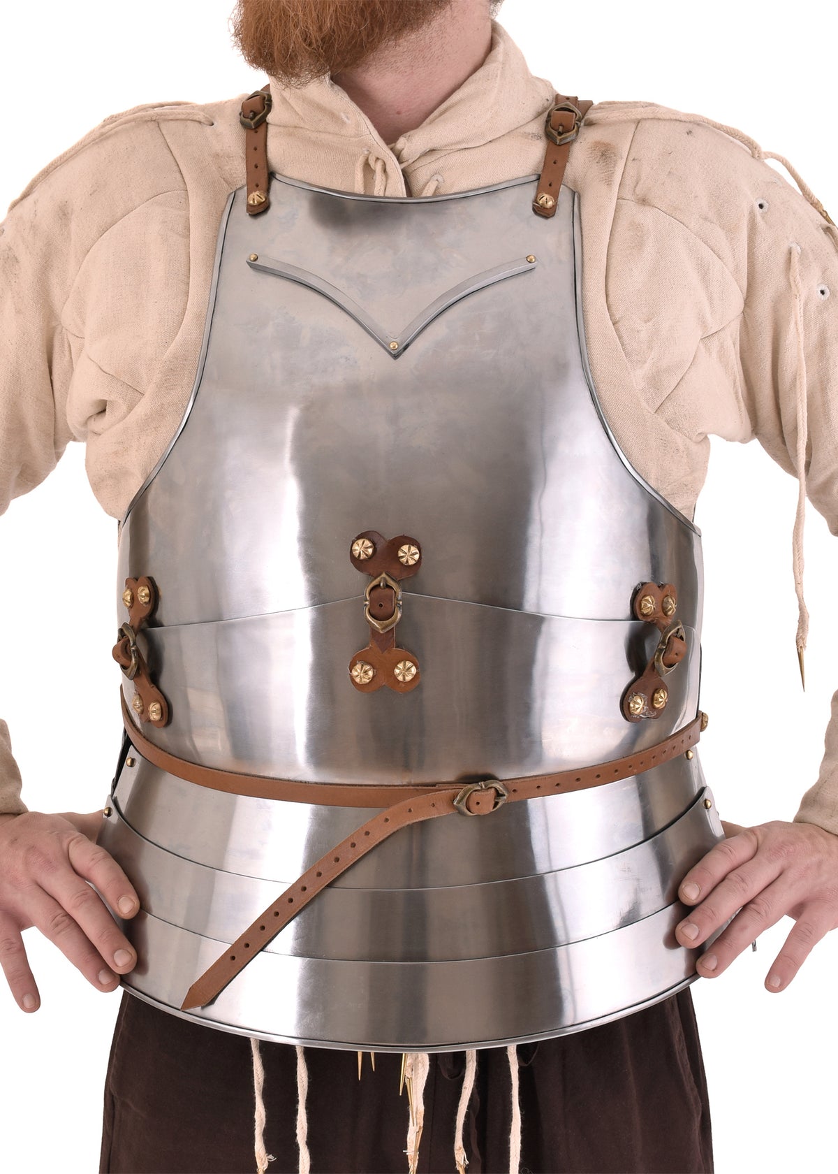 Cuirasse milanaise du XVe siècle en acier